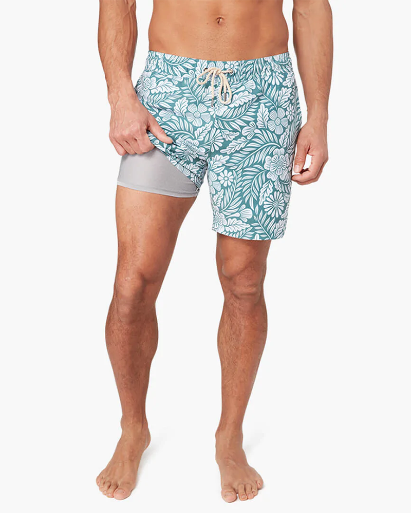 Fair Harbor Bayberry Trunk - Blue Waves - Line In The Sand Swim