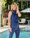 Get Soaked Sleeveless Swim Top with Built-in Bra