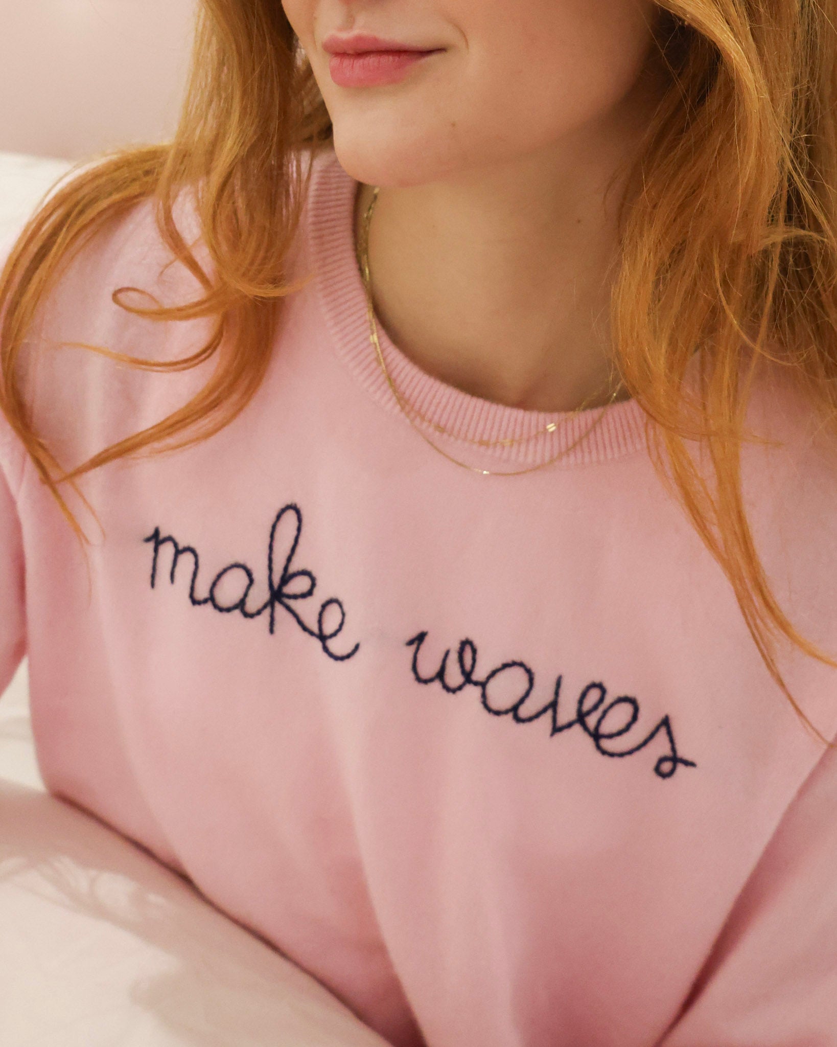 Make Waves Cashmere Sweater